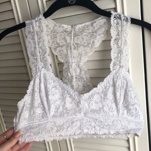 white lace bralette